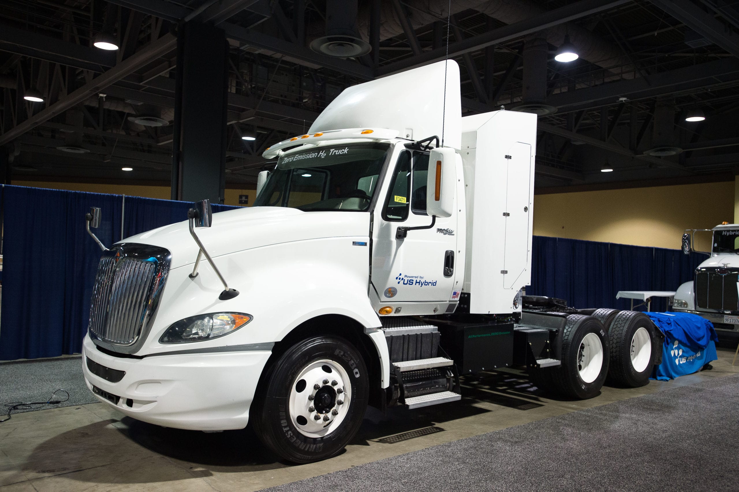 hydrogen fuel cell truck at ACT Expo