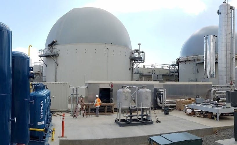 Renewable natural gas from anaerobic digester
