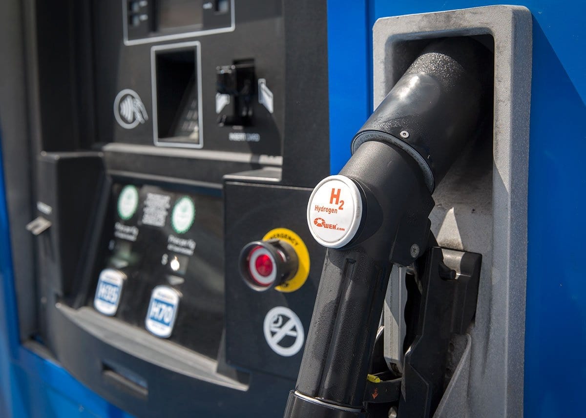 Hydrogen fueling dispenser in a photo