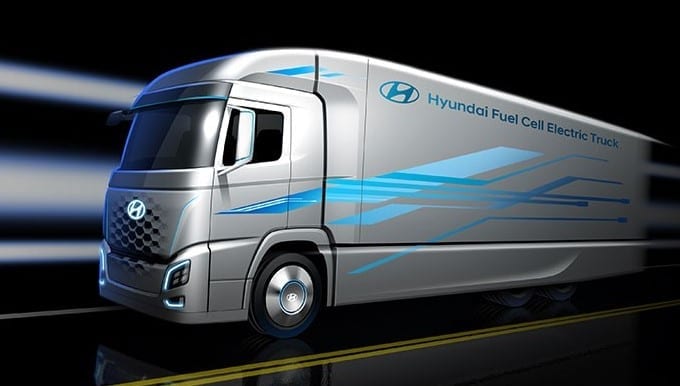 Photo of Hyundai fuel cell heavy-duty box truck