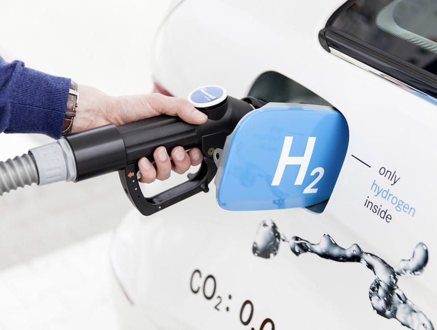 Photo of hydrogen fueling a car
