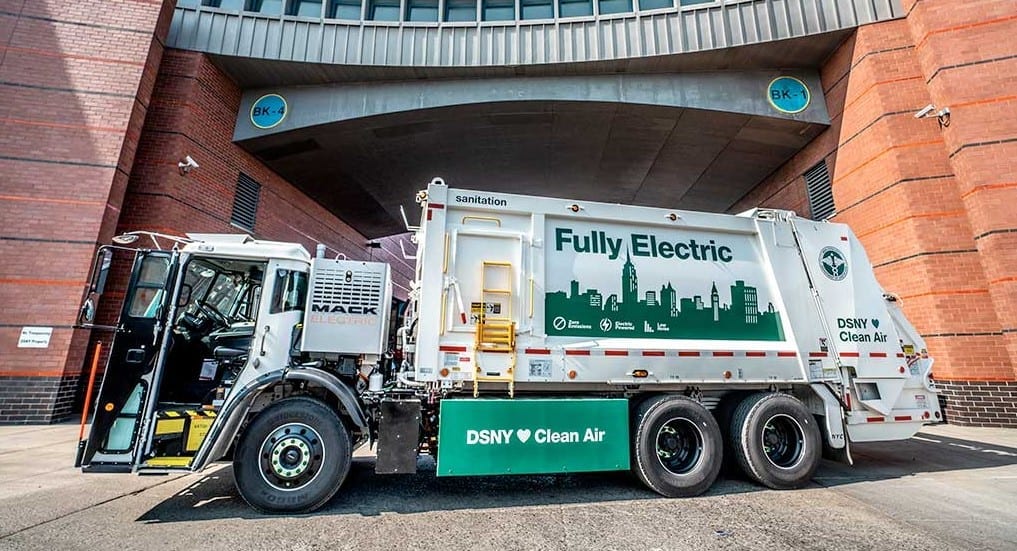 Electric refuse truck
