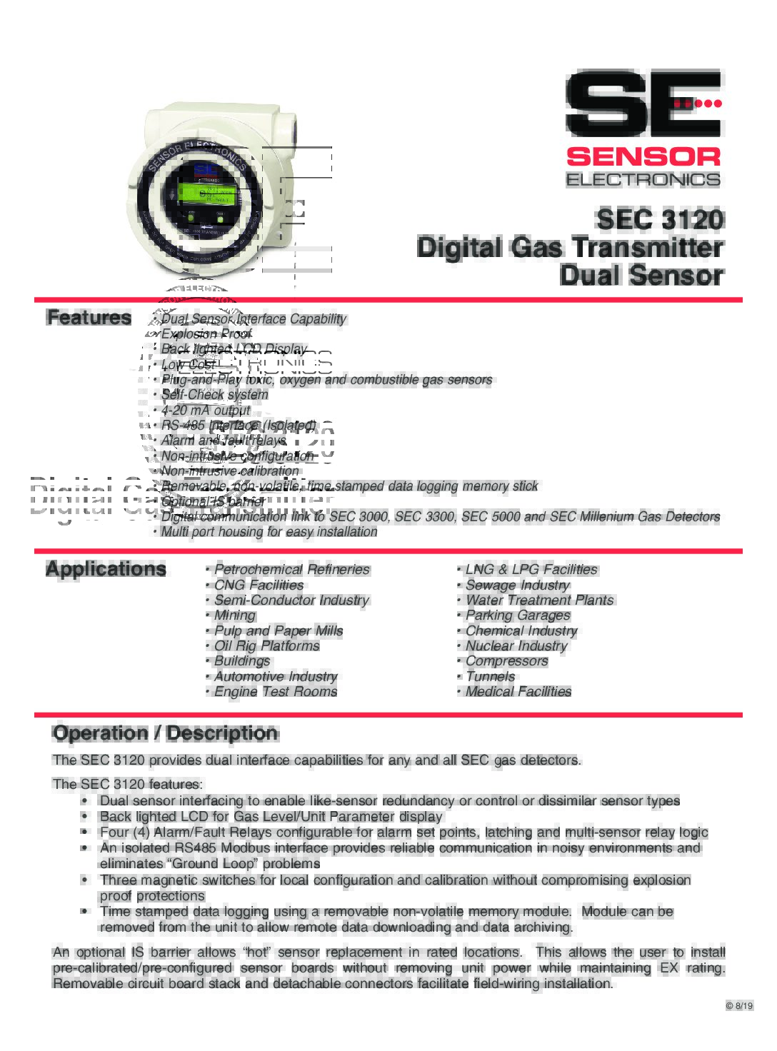 Sensor Electronics Corporation ACT Buyers' Guide