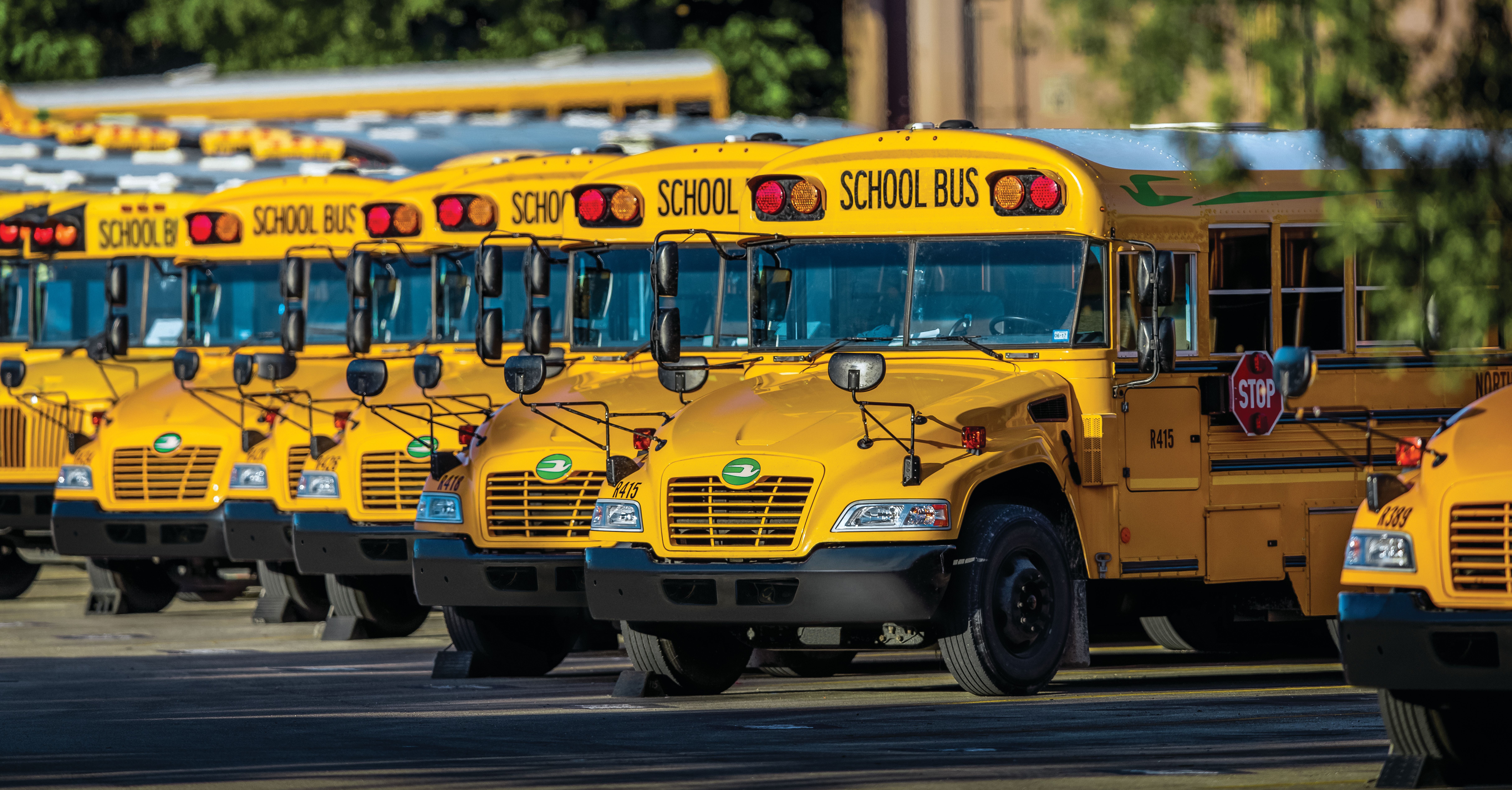 Photo of propane school buses
